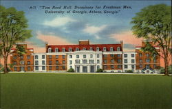 Tom Reed Hall, Dormitory for Freshman Men, University of Georgia Athens, GA Postcard Postcard