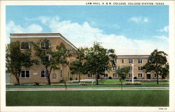 Law Hall at A & M College College Station, TX Postcard Postcard