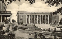 Dinard Library with O'Kane Portico at Left, College of The Holy Cross Worcester, MA Postcard Postcard