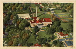 Airplane View of Mitchell College Statesville, NC Postcard Postcard