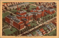 Birds Eye View of St. Francis Hospital Trenton, NJ Postcard Postcard