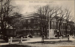 Thomas Jefferson High School Elizabeth, NJ Postcard Postcard