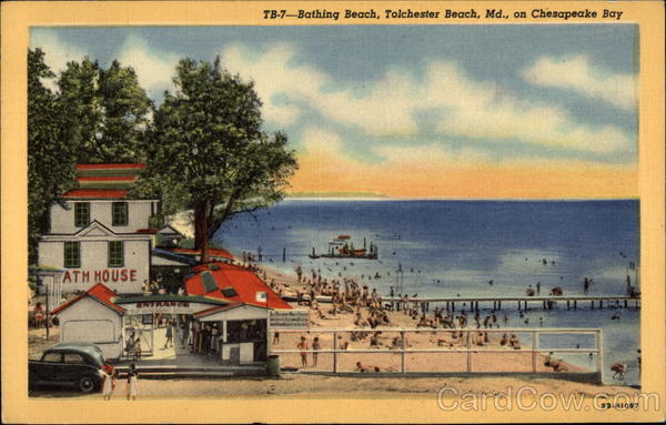 Bathing Beach on Chesapeake Bay Tolchester Beach, MD