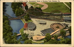 A Section of the Amusement Center at Hershey Park Pennsylvania Postcard Postcard