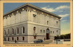 Walters Art Gallery, Charles and Centre Streets Baltimore, MD Postcard Postcard