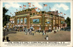 The World's Only Corn Palace Mitchell, SD Postcard Postcard