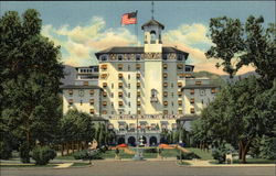 2129 Front Vista of the Broadmoor Hotel Postcard