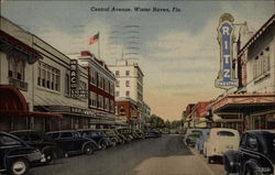 Central Avenue Winter Haven, FL Postcard Postcard