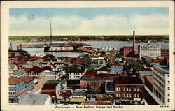 New Bedford Bridge and Harbor Postcard