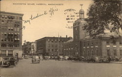 Washington Square Haverhill, MA Postcard Postcard