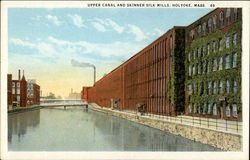 Upper Canal and Skinner Silk Mills Postcard