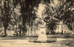 Hannah Dustin Monument Haverhill, MA Postcard Postcard