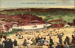 Amphetheatre at Red Rocks Park Denver, CO Postcard Postcard