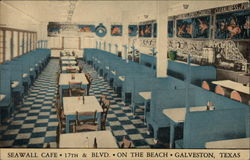 Seawall Cafe Galveston, TX Postcard Postcard