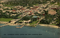 Looking East from Clearwater Beach Postcard