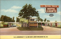 Royal Palm Hotel Courts Postcard