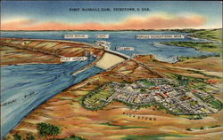 Fort Randall Dam Postcard