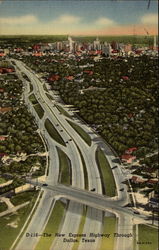 The New Express Highway Dallas, TX Postcard Postcard