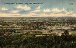 Looking Across Wyoming Valley from Prospect Park Postcard Postcard