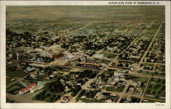 Aeroplane View of Bizmarck, ND Bismarck, ND Postcard Postcard