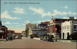 Carey Ave. Looking South Postcard