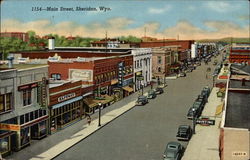 Main Street Sheridan, WY Postcard Postcard