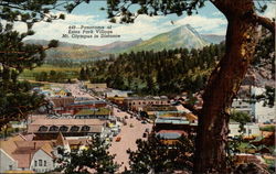 Estes Park Village with View of Mt. Olympus Colorado Postcard Postcard