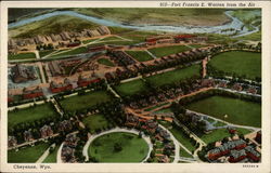 Fort Francis E. Warren from the Air Postcard