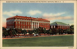 Ricketts Building and Gymnasium, Rensselaer Poytechnic Institute Troy, NY Postcard Postcard