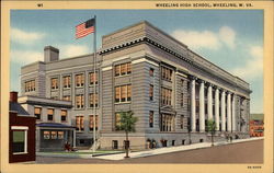 Wheeling High School Postcard