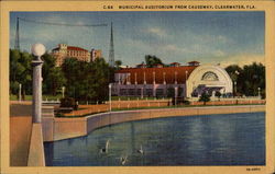 Municipal AUditorium from Causeway Postcard