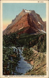 Going-To-The-Sun Mountain, Glacier National Park Postcard