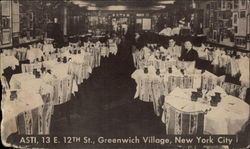 Interior of Asti in Greenwich Village Postcard