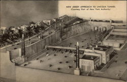 New Jersey Approach To Lincoln Tunnel (Courtesy Port of New York Authority) Postcard Postcard