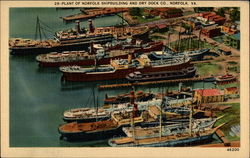 Plant of Norfolk Shipbuilding and Dry Dock Co Postcard