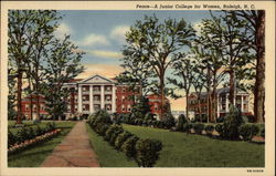 Peace - A Junior College for Women Raleigh, NC Postcard Postcard