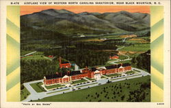 Airplane View of Western North Carolina Sanatorium, Near Black Mountain, N.C Postcard Postcard