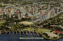 Bird's Eye View of Miami, Florida Postcard Postcard