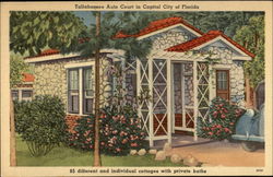 Talahassee Auto Court in Capital City of Florida Tallahassee, FL Postcard Postcard