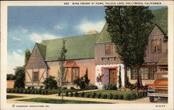 Bing Crosby at Home, Toluca Lake Postcard