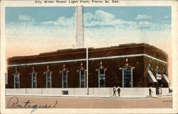 City Water Power Light Plant Postcard