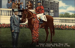 Citation Kentucky Derby Winner 1948 Horses Postcard Postcard