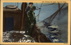 Viewing the Catch Cape Cod, MA Postcard Postcard