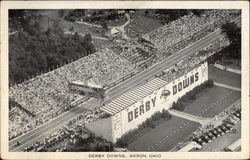 Derby Downs Akron, OH Postcard Postcard