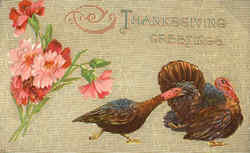 Thanksgiving Greetings Postcard