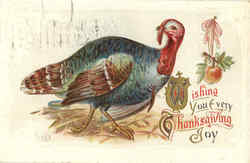 Wishing You Every Thanksgiving Joy Postcard