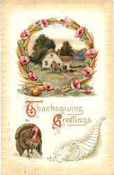 Thanksgiving Greetings Postcard Postcard