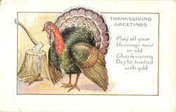 Thanksgiving Greetings Postcard