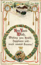 New Year's Wish Postcard