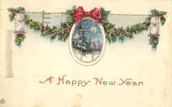 A Happy New Year Postcard